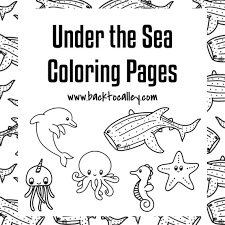 Check out 10 best ocean pictures to . Under The Sea Coloring Pages Printable 8 5 X 11 Etsy
