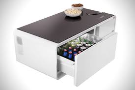 The Cooler Coffee Table Has A Built In Refrigerated Drawer Cool Coffee Tables Coffee Table Cooler Coffee Table With Fridge