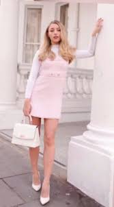 Freddy My Love In A Pink Tweed Zara Dress Girly Girl Outfits Classy Outfits Chic Outfits