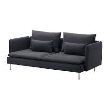 Soderhamn Samsta Dark Grey 3 Seat Sofa Ikea Ikea Sofa Three Seat Sofa Sofa