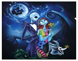 Jack's nightmare is a nightmare of a silhouette featuring your favorite characters from halloween town. Own4b Diy 5d Diamond Painting By Numbers Kits Jack And Sally The Nightmare Before Christmas Halloween Night Full Drill