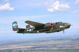 In march of 1945, she was transferred to napier field, alabama for proficiency and administrated use. North American B 25 Mitchell The Collings Foundation
