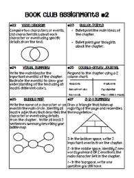 Interesting Tasks Classroom Book Clubs Book Club Activities Kids Book Club