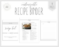 Recipe Binder Customizable Pdf Printable Package Diy Recipe Organizer Editable Template Recipe Book Printable Recipe Picture Book Pdf Recipe Binder Recipe Book Covers How To Make Your Own Recipe