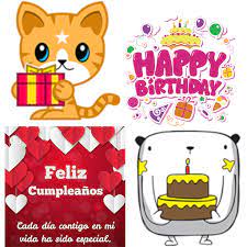 Para usarla, se debe crear el mensaje, seleccionado el personaje, y. Stickers De Cumpleanos Apps Bei Google Play
