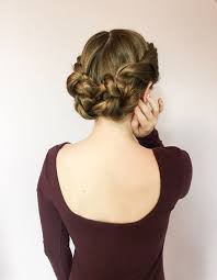 Double Twist Low Buns Updo Hairstyle Easy Bun Hairstyles Bun Hairstyles Braided Hairstyles
