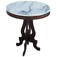 The base has lovely carved rose design to curved legs with scrolled accents. Victorian Eastlake Marble Top Pedestal Side Table For Sale At 1stdibs