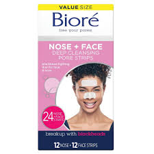 Biore Witch Hazel Pore Strips Biore Nose Face Deep Cleansing Pore Strips 24ct In 2020 Pore Strips Biore Pore Strips Skin Care