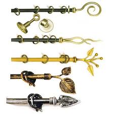 Brylane home carries decorative curtain rods designed to complement your home decor. 1 5 Inch Metal Decorative Curtain Rods Rs 175 Square Feet R R Furnishing Id 1246991512