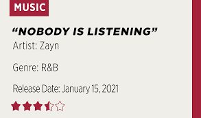 Maybe you would like to learn more about one of these? Review Zayn Releases New R B Album Nobody Is Listening Daily Trojan