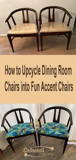 Slipper chairs, on the other hand, can work well in a smaller dining room where you want to keep things looking airier. How To Upcycle Dining Room Chairs Into Fun Accent Chairs
