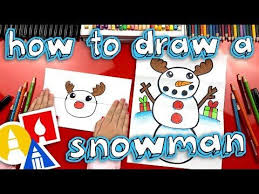 How To Draw A Snowman Folding Surprise Art For Kids Hub Art For Kids Hub Draw A Snowman Art For Kids