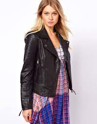 Oasis Oasis Quilted Leather Jacket At Asos Sunday Clothes Whistles Leather Jacket Jackets