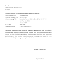 Kemudian mencatat bukti ini dalam bentuk surat keterangan ahli waris dan. 18 Contoh Surat Pernyataan Pemberhentian Asuransi