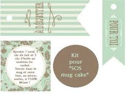 Papilles On Off Kit Sos Mug Cake Cadeau Gourmand Etiquettes A Imprimer Riz Au Lait Cadeaux Gourmands Cake Mug