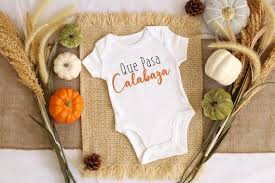 Que Pasa Calabaza Pumpkin Name Onesie Fall Onesie Baby Girl Etsy