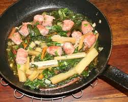 Salsiccia Mit Mangold Salsiccia Con Bietola Rezept Rezepte Mangold Italienische Kuche