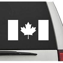 Canada Canadian Flag Maple Leaf Vinyl Decal Sticker For Car Truck  Motorcycle Window Bumper Wall Laptop Size- (6 inch)