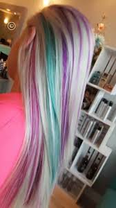 Silver Blonde Purple Teal And Pink Peekaboo Highlights Love My Hairdresser Pink Peekaboo Highlights Silver Blonde Blonde With Pink