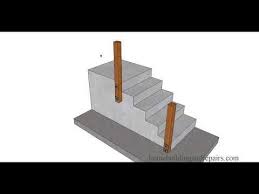 Maintenance free, these railings are the perfect safety solution for stairways, ramps, walkways, platforms, bridges and machine barriers. Bolting Wood Handrail Post To Concrete Stairs Can Make Handrail Stronger Youtube Wood Handrail Handrails For Concrete Steps Concrete Stairs