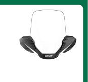 Can-Am ATV OEM Extra High Windshield Kit Outlander G2, G2S, G2L, 715003023