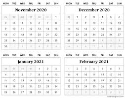 With the help of our cheatsheet, you can take 8 days leave to get 11 long weekends & 42 vacation days. November December 2020 Calendar Template January February 2021 2020 Calendar Template Calendar Template Calendar