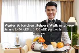 Waiter Kitchen Helpers Walk Interview Waiter Kitchen Helper Hygienic Food