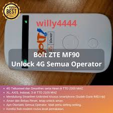 Jika iya, yuk simak dulu tutorial mudah cara unlock modem bolt berikut. Modem 4g Bolt Zte Mf90 Unlock Second Murah Beeline Firmware Shopee Indonesia