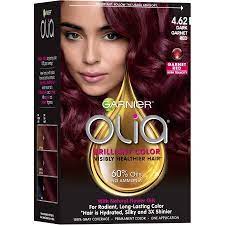 Garnier Olia Oil Powered Permanent Hair Color 4 62 Dark Garnet Red 1 Kit Walmart Com Garnier Olia Permanent Hair Color Hair Color