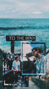 Harry Styles Blue Beach Aesthetic Lock Screen Harry Styles Wallpaper Beach Aesthetic Harry Styles Photos