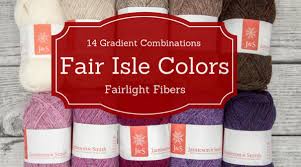 great ideas fair isle color combinations fairlight fibers