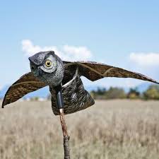 Solar ultrasonic animal repeller, pest control device, dog fox chaser manufacturer / supplier in china, offering waterproof solar ultrasonic animal if what you said is true, our professional team will help you to handle this problem. Visual Scare Horned Owl Motion Deterrent In 2021 Bird Repellents Bird Deterrents Bird Control