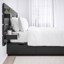 Ikea mandal bett kopfteil kopfteile für betten viele designs ikea deutschland kopfteile für betten sind eine tolle möglichkeit dein bett und den gesamten raum individuell zu gestalten bei ikea findest du. Nordli Bettgestell Mit Kopfteil Und Aufb Anthrazit Ikea Deutschland