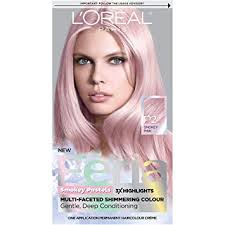 loreal paris hair colour feria pastels dye smokey pink p2