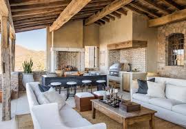 Mediterranean Style Dream Home With Rustic Interiors In The Arizona Desert Home House Design Outdoor Kitchen Design