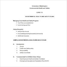 15 Free Health And Safety Plan Templates Ms Word Pdf Formats Safety Policy How To Plan Health And Safety