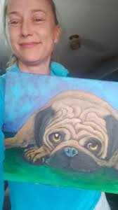 Realism animal painting progress after first session