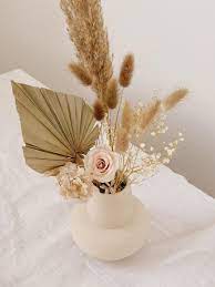 Natural Baby S Breath Pampas Grass Dried Flower Arrangment Natural Palm Spear Eternal Blooms In 2021 Dried Flowers Dried Flower Arrangements Dried Flower Bouquet