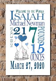 Heading to child shower or birthday party soon? Personalized New Baby Boy Gift Wall Art Nursery Decor For Newborn Whit Broad Bay