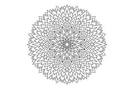 Keep your kids busy doing something fun and creative by printing out free coloring pages. Geometric Mandala Coloring Page Grafico Por Alihriday Creative Fabrica