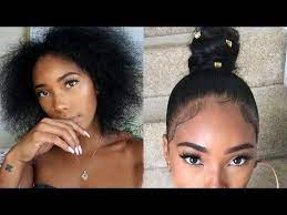 Topic 16 How To Do Your Edges Top Knot Bun Tutorial With Edges Ft Unice Peruvian Straight Hair Youtube Knotted Bun Tutorial Top Knot Bun Knot Bun