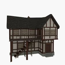Jason Strooband Tudor House House 3d Model Cartoon House
