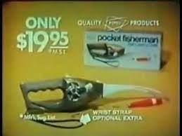 He has made appearances in infomercials for the showtime rotisserie and coined the phrase set it. Popeil Pocket Fisherman Commercial 70 S Youtube