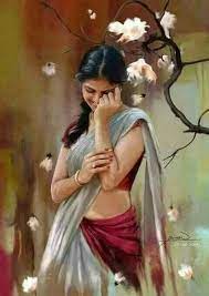 Maybe you would like to learn more about one of these? Pin By Tanuj Rex On Art Design Indian Art Paintings Indian Art Woman Painting