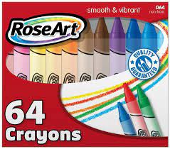 Amazon Com Roseart 64 Count Crayons Packaging May Vary 064va 6 Office Products Rose Art Crayon Packaging