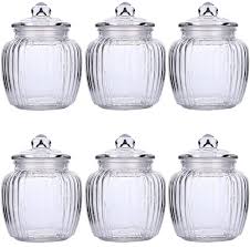 6 Vorratsdosen Bonboniere Bonbonglaser 500ml Vorratsglaser Bonbon Glas Dose Set Mobel Wohnen Kochen Geniessen Ordn Vorratsdosen Bonboniere Bonbon Glaser