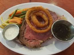 Prime rib is a beloved throwback dish making a colossal comeback. Prime Rib Dinner Fresh Garlic Vegetable Medley With Horseradish Cream Sauce And Au Jus Picture Of Club Seats Grille Hilton Head Tripadvisor