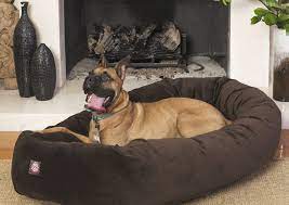 Western home faux fur dog bed & cat bed, original calming dog bed for small medium large pets, anti anxiety donut. 7 Of The Best Dog Beds For Large Dogs Barkpost