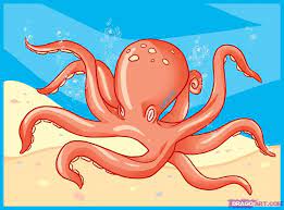 How To Draw An Octopus Step By Step Sea Animals Animals Free Guided Drawing Drawings Drawing Tutorial