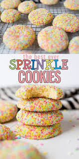 Cookies Easy Sugar Cookies Sprinkle Cookies Recipe Spring Baking